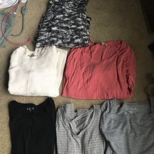 Ladies loft large shirts and sweaters